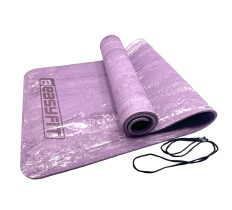 Коврик для йоги и фитнеса EasyFit PER Premium Mat 8 мм Фиолетовый