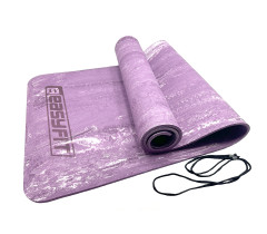 Килимок для йоги та фітнеса EasyFit PER Premium Mat 8 мм Фіолетовий