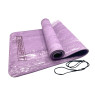 коврик для йоги и фитнеса EasyFit PER Premium Mat 8 мм фиолетовый