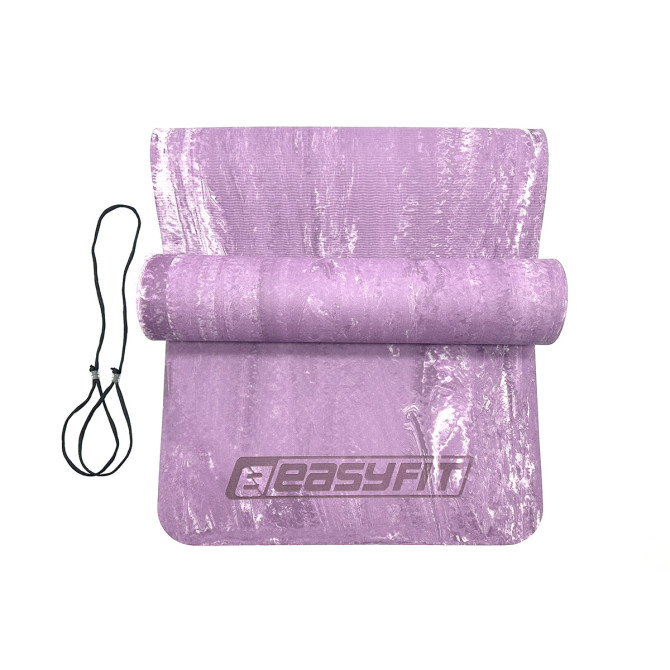 купить коврик для йоги и фитнеса EasyFit PER Premium Mat 8 мм фиолетовый