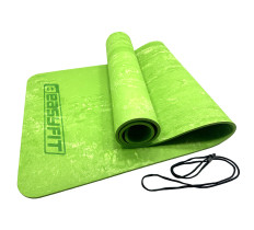 Коврик для йоги и фитнеса EasyFit PER Premium Mat 8 мм Салатовый