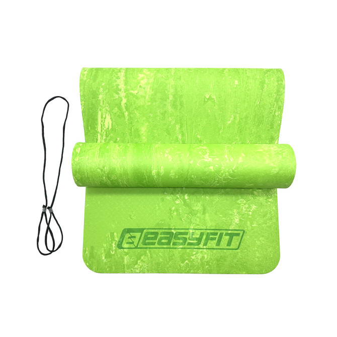 купить коврик для йоги и фитнеса EasyFit PER Premium Mat 8 мм салатовый