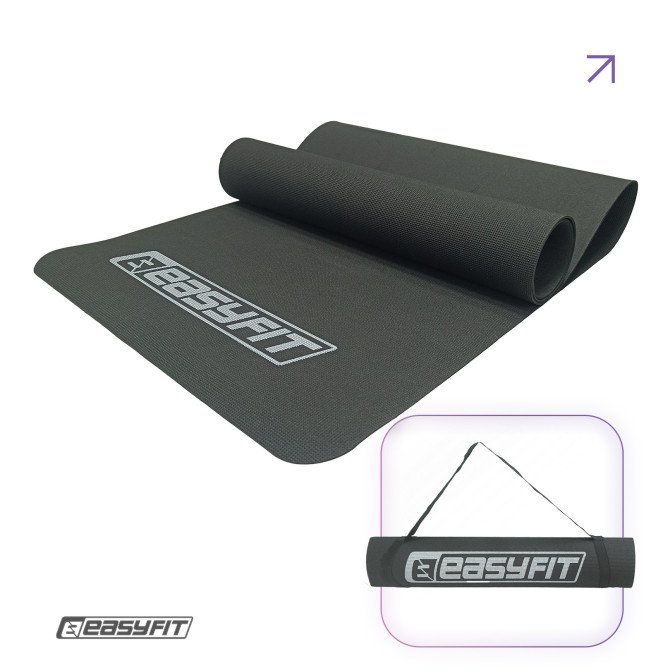 коврик для фитнеса EasyFit EVA 3 мм (черный)