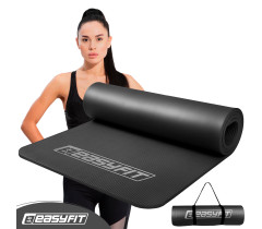Килимок для фітнесу та йоги EasyFit NBR 10 мм Чорний