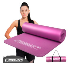 Коврик для фитнеса и йоги EasyFit NBR 10 мм Розовый
