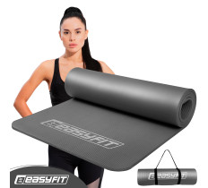 Коврик для фитнеса и йоги EasyFit NBR 10 мм Серый
