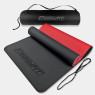 килимок для йоги та фітнесу EasyFit TPE+TC 6мм з чохлом чорний-червоний