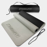 коврик для йоги и фитнеса EasyFit TPE+TC 6 мм с чехлом серый-черный