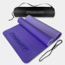 коврик для йоги и фитнеса EasyFit TPE+TC 6 мм с чехлом сиреневый-св.сиреневый