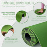 стоимость на коврик для йоги и фитнеса EasyFit TPE+TC 6 мм  с чехлом зеленый-черный