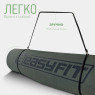 замовити килимок для йоги та фітнесу EasyFit TPE+TC 6мм чорний-зелений