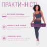 быстрая доставка коврик для йоги и фитнеса EasyFit TPE+TC 6 мм фиолетовый-розовый