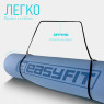 выгодная стоимость на коврик для йоги и фитнеса EasyFit TPE+TC 6 мм голубой-синий