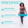 заказать коврик для йоги и фитнеса EasyFit TPE+TC 6 мм двухслойный мятный-черный 