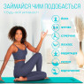 выгодная стоимость на коврик для йоги и фитнеса EasyFit TPE+TC 6 мм фиолетовый-розовый