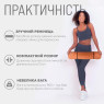 купить коврик для йоги и фитнеса EasyFit TPE+TC 6 мм двухслойный персиковый-коричневый