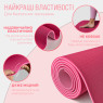 стоимость на коврик для йоги и фитнеса EasyFit TPE+TC 6 мм розовый-св.розовый
