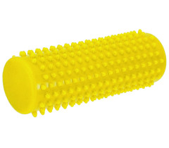 Масажний циліндр EasyFit Spindle з шипами жовтий