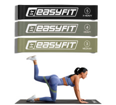 Резинки для фитнеса EasyFit MonoBand набор 3 шт
