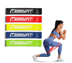 Гумові кільця для фітнесу EasyFit набір 5 шт