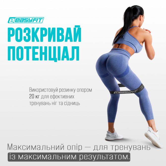 вигідна ціна на гумові кільця для фітнесу EasyFit набір 5 шт