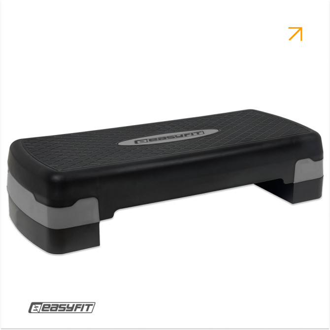 степ-платформа EasyFit Step-B 2-ступенчатая серая