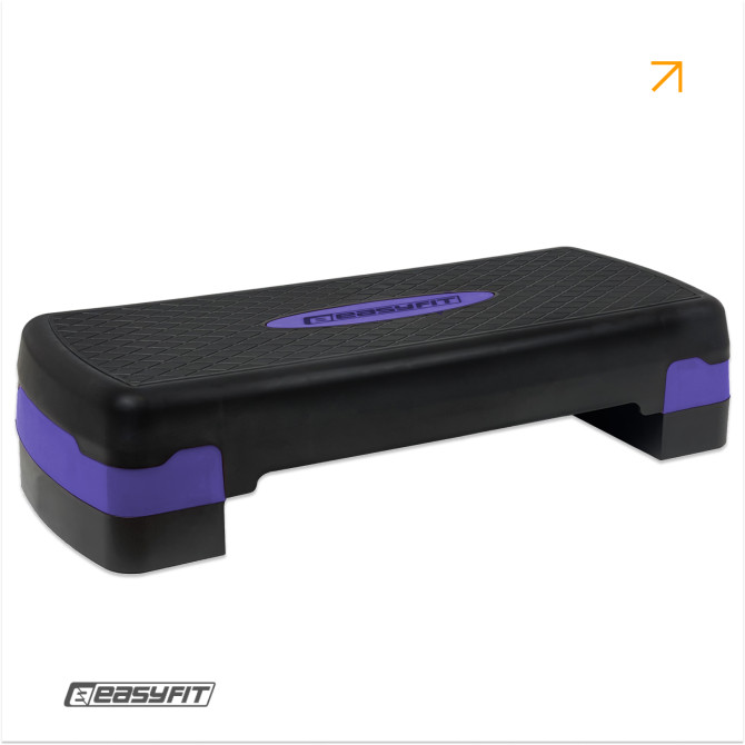 заказать степ-платформу EasyFit Step-B 2-ступенчатая фиолетовая