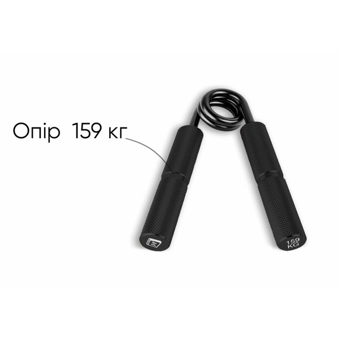 доставка кистьовий еспандер EasyFit Hand Grip PRO 159 кг чорний (350 lb)