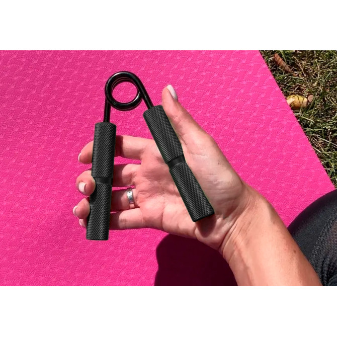 кистьовий еспандер EasyFit Hand Grip PRO 159 кг чорний (350 lb)