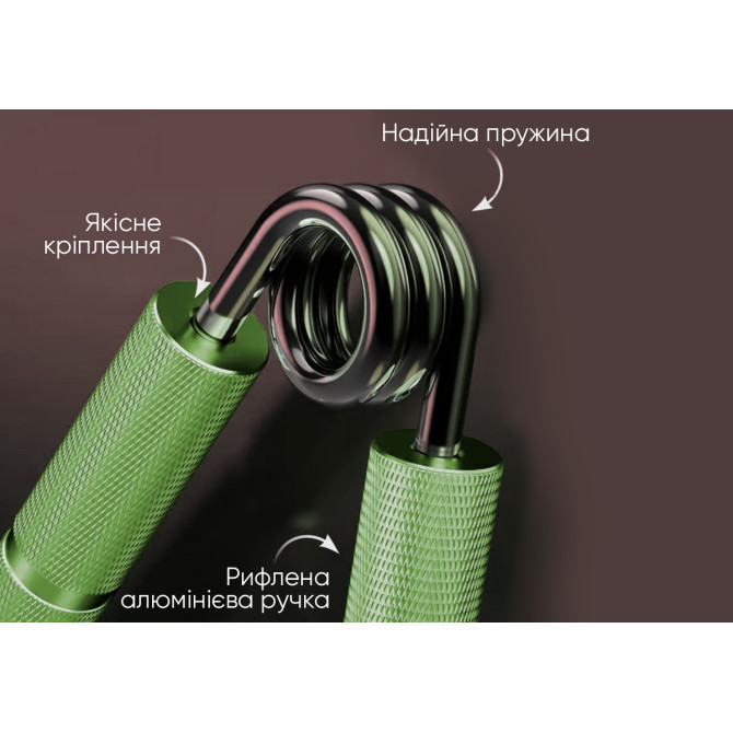 купить кистевой эспандер EasyFit Hand Grip PRO 91 кг зеленый (200 lb)