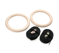 Кольца для кроссфита EasyFit деревянные