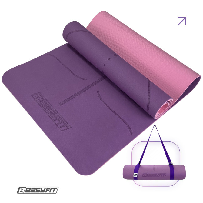 Килимок для йоги та фітнесу EasyFit Polarity Padma 