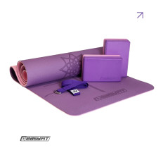 Набір для йоги та фітнесу EasyFit Polarity Set: килимок, два блоки та ремінь (padma)