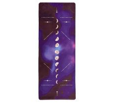 Коврик для йоги EasyFit BlueMoon (замша-каучук) фиолетовый