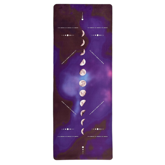 коврик для йоги EasyFit BlueMoon (замша-каучук) фиолетовый