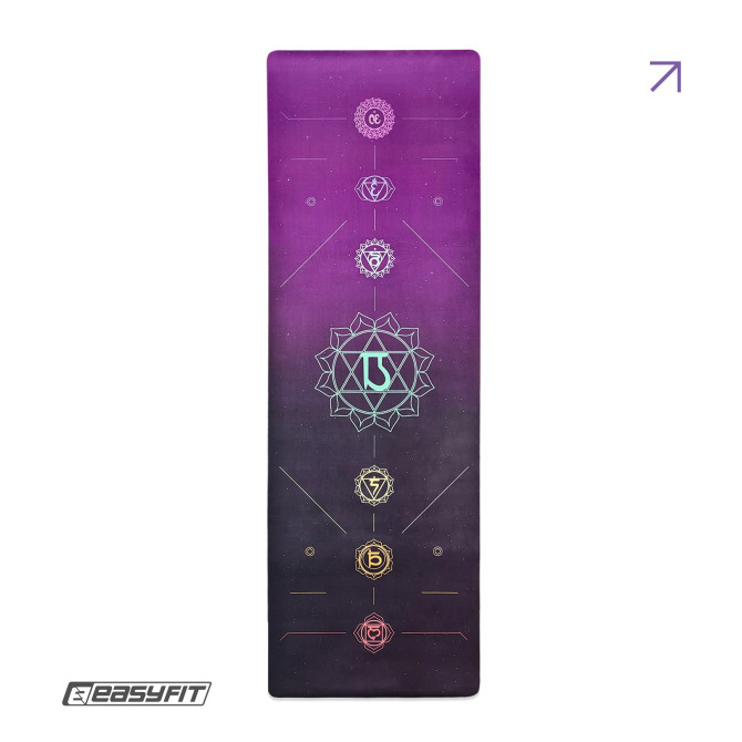 коврик для йоги EasyFit Light VioletMoon (замша-каучук) 