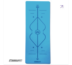 Коврик для йоги профессиональный EasyFit Pro каучук 5 мм Голубой
