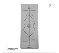 Коврик для йоги профессиональный EasyFit Pro каучук 5 мм Серый