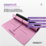 замовити оптом килимок для йоги професійний EasyFit Pro каучук 5 мм Рожевий