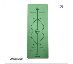 Килимок для йоги професійний EasyFit Pro каучук 5 мм Зелений
