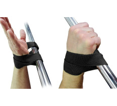 Лямки атлетические EasyFit для турника и перекладины черные