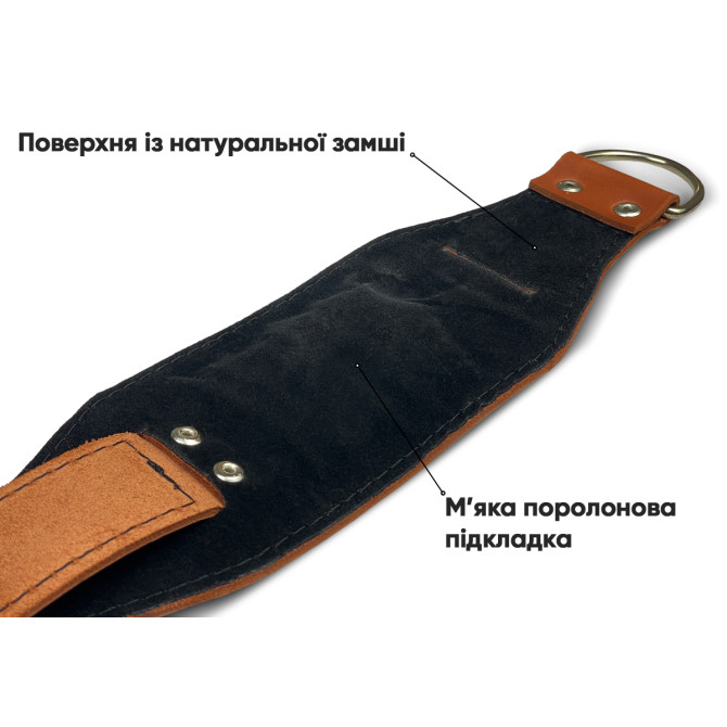 цена на кожаную манжету EasyFit F9 коричневую 