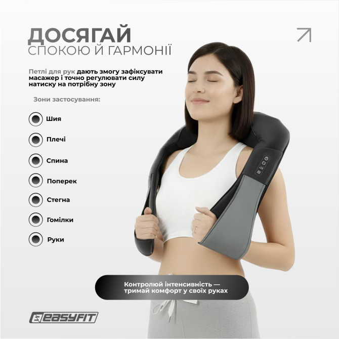 заказать оптом  массажер для шеи EasyFit Shiatsu (шиацу-массаж плеч и тела роликовый)