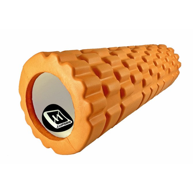Массажный роллер EasyFit Grid Roller Mini 30 см оранжевый