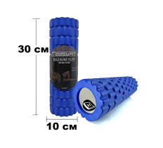 Массажный роллер EasyFit Grid Roller Mini 30 см синий