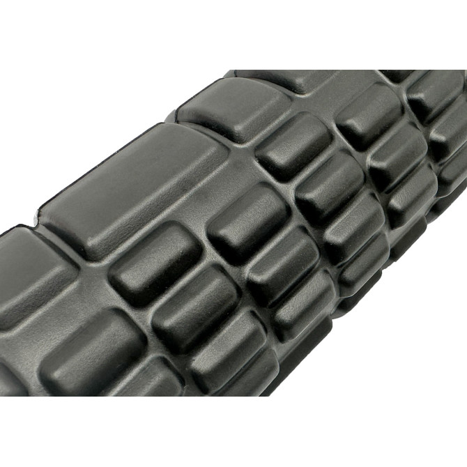Массажный роллер EasyFit Grid Roller Mini 30 см черный