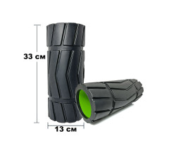 Масажний ролик EasyFit Rover 33 см Чорний