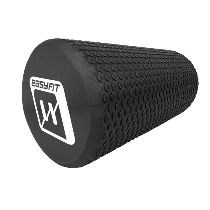 массажный ролик EasyFit Foam Roller 30 см чорний