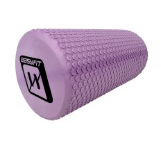 Массажный ролик EasyFit Foam Roller 30 см Сиреневый