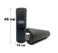 Массажный ролик EasyFit Foam Roller 45 см Черный